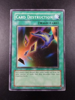 YUGIOH 2002 | CARD DESTRUCTION | SDY-E038 | OLD PRINT MAGIC | GOOD - VG (PLAYED)