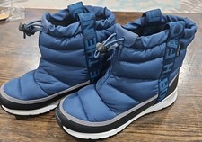 North Face Dryvent Thermoball Pull On Waterproof Boots Blue Kids US Size 6 EUC