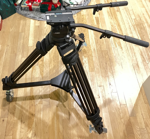Trépied Libec RT50B Aluminium Avec Tête Fluide LX10 Et Chariot DL-3RB