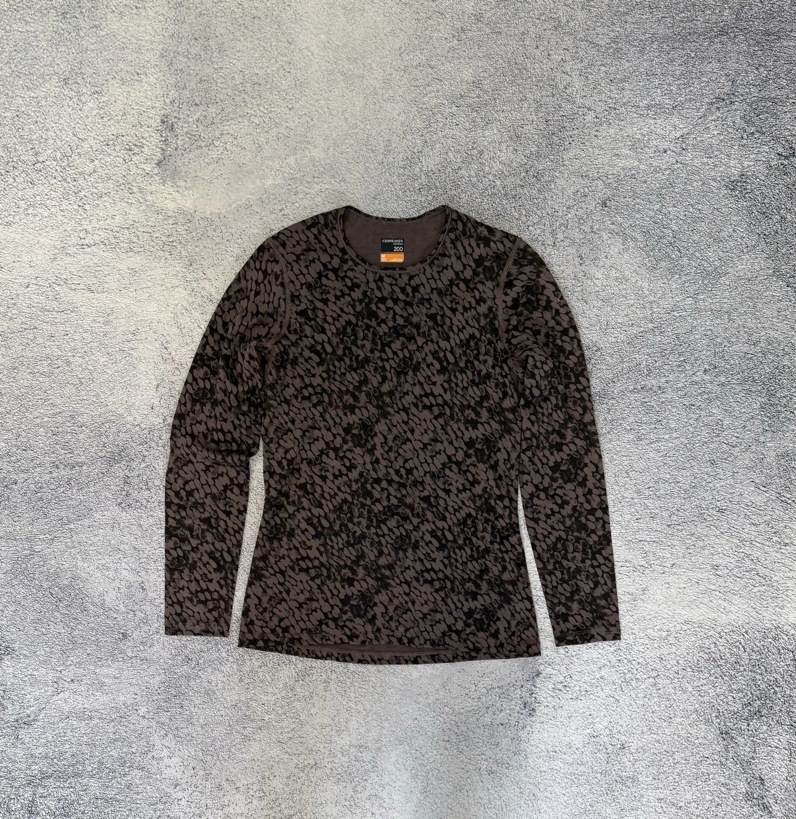 Icebreaker 200 Oasis Merino Wool LS Crewe Baselayer M Forest Shadow Womens