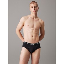 Calvin Klein Men's XL Black 3-Pack Classic Fit Cotton Briefs Underwear K32-28
