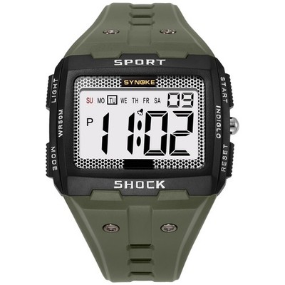 Große Zahlen leicht zu lesen 50 Meter wasserdicht Herren Digitaluhr Outdoor