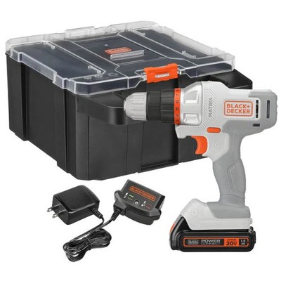 BLACK+DECKER MATRIX  Drill Kit - White - BDCDMT120WCSTFF