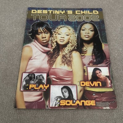Destiny s Child 2002 Tour Program Book Beyonce Kelly Michelle