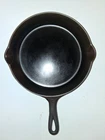 Griswold Cast Iron Skillet #8 704L small logo smooth cooking surface   sits flat