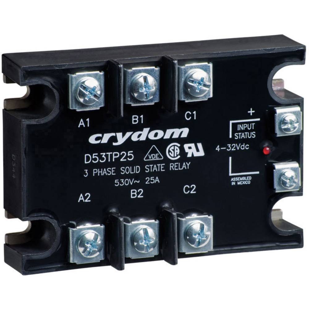 Relais à semi-conducteurs Crydom A53TP25D pour stabiliser les fours industriels 530 V
