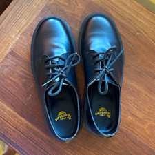 Dr. Martens Mens Oxford Shoes Black Leather L...