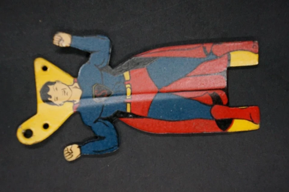 REPRODUCCIÓN PROFESIONAL SUPERMAN PARA SUPERMAN TANQUE ROLLOVER ESTAÑO CUERDA JUGUETE Foto 2 de 4