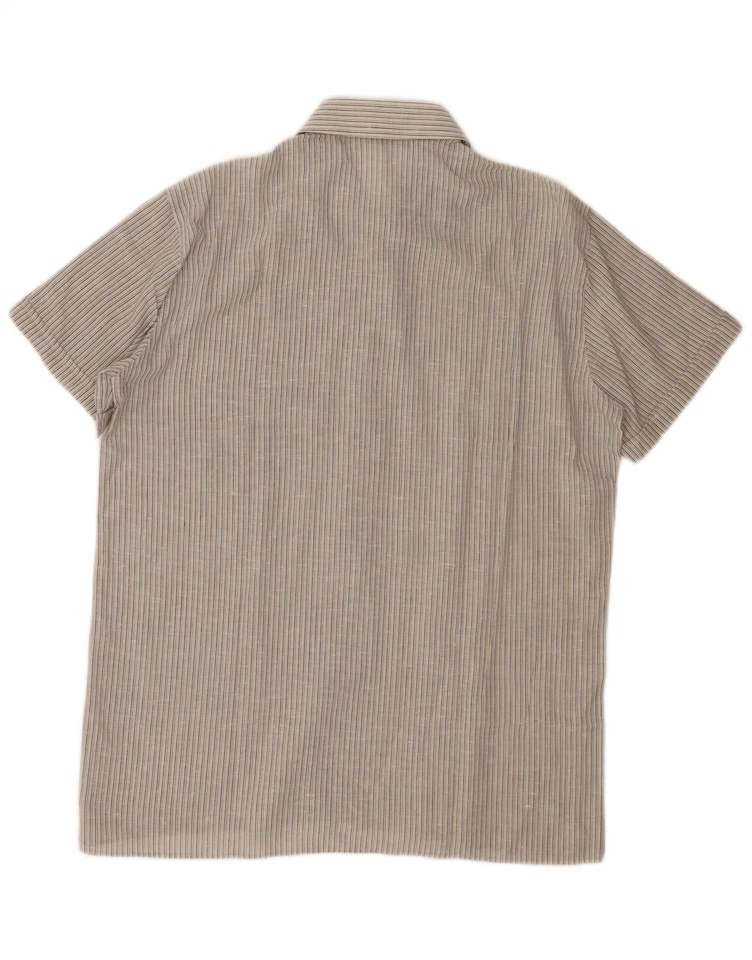 ALTA MODA Mens Short Sleeve Shirt Size 43 Large Multicoloured Striped AJ10 - Image 2 of 3