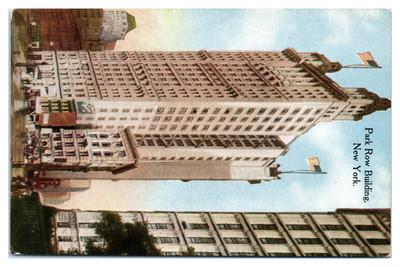 Postcard: Park Row Building, New York. 3