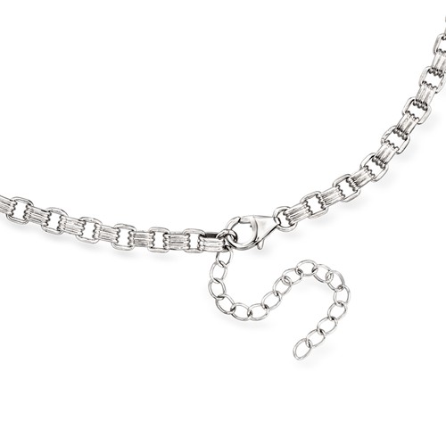 Ross-Simons 52.00 ct. t.w. Amethyst Necklace in Sterling Silver. 18 inches - Picture 3 of 4