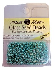 Mill Hill Glass Seed Beads Ice Green 11/0 4.5 Grams