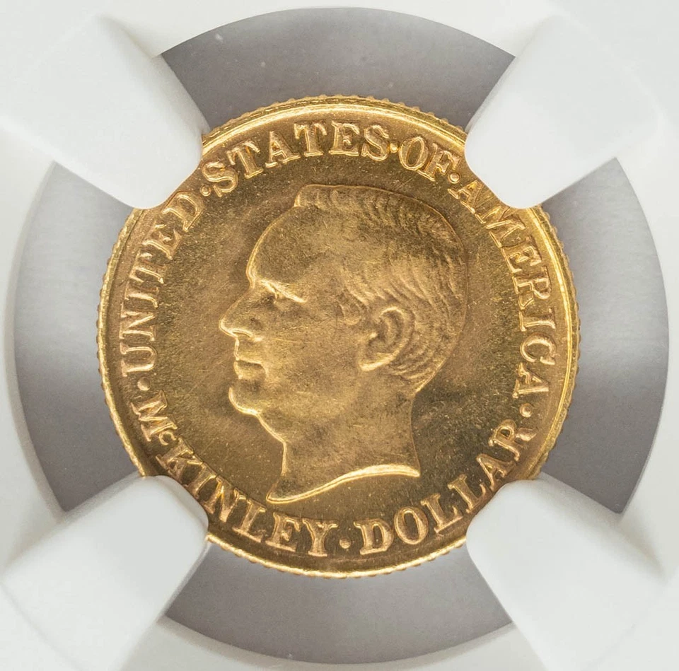 1916 $ McKinley Gold Dollar MS67 NGC 950476-35 - Image 3 of 4