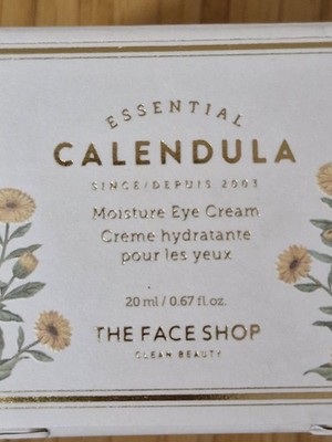 The Face Shop Calendula Essential Moisture Eye Cream 20ml 2pcs / Soothing & Hydr
