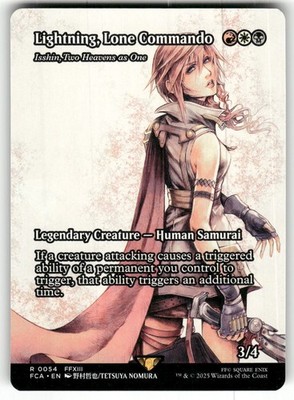 Lightning, Lone Commando - Isshin, Two Heavens as One (Showcase) NM Final Fantas