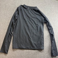 All in Motion Mens Long Sleeve Performance Shirt Black Size M RN17730 VN1068221