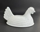 Vintage Indiana Glass White Milk Glass Hen on Nest TOP/LID ONLY