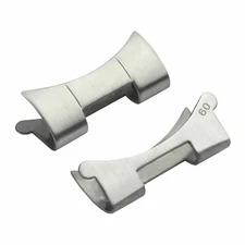 2 PC 60 END PIECE LINK FOR ROLEX OYSTER 19MM WATCH BAND STAINLESS STEEL