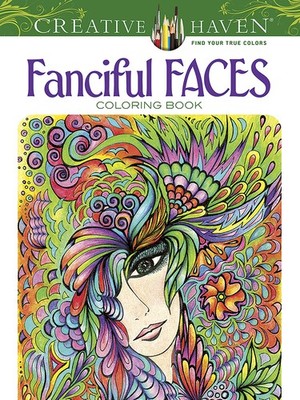 Creative Haven Fanciful Faces Coloring Book by Miryam Adatto - 9780486779355