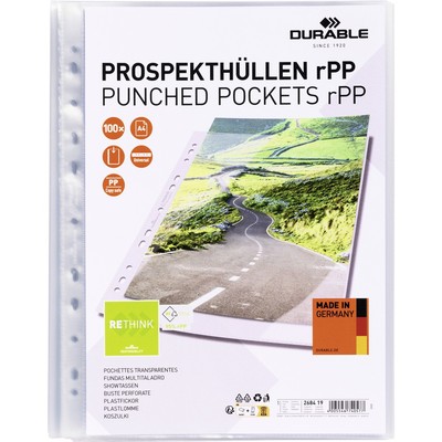 Durable Prospekthülle PREMIUM rPP DIN A4 Recycling Kunststoff, Polypropylen  ...