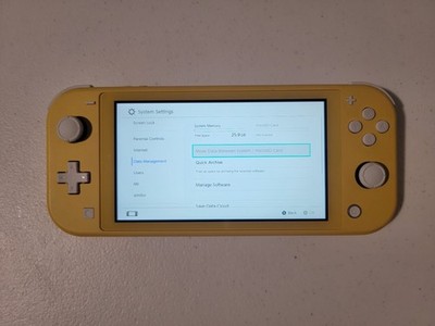 Nintendo Switch Lite 32GB Handheld Console - Yellow Tested & Working