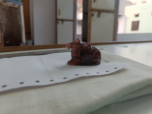 Tormalina Bellissima Animale Intaglio Mucca Bicolore 1 Pz 401 Cts Pietra Preziosa Naturale - Foto 13 di 13