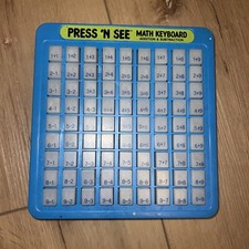 Vintage Press And See Educational Keyboard Math Addition Subtraction