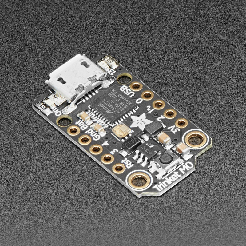Adafruit Trinket M0, 3.3V, 48MHz, Designed for CircuitPython, Arduino IDE, 3500