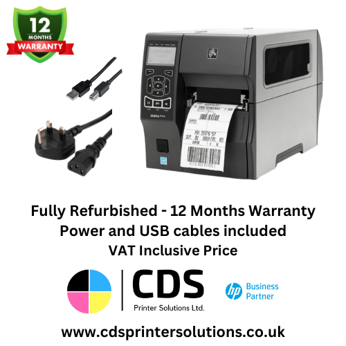Zebra ZT410 203DPI D/T & T/T Industrial Label Printer - LAN/USB 12 mths Warranty