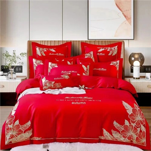 Luxury 140 T Count Long Staple Cotton 100% 4Pc DuvetCover Flat Sheet Pillowcase - Picture 6 of 30