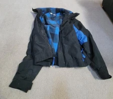 Vintage Columbia Bugaboo Jacket Men's Sz S Fleece Lined 3-in-1 Black/ Royal Blue