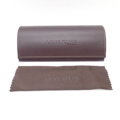 Anne Klein Brown Medium Eyeglass Case New Authentic #2
