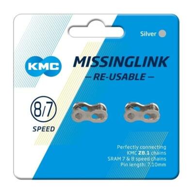 KMC wiederverwendbares Missing Link für 7/8-fach Ketten funktionieren mit KMC Z8.1 Sram 7 & 8 Spe