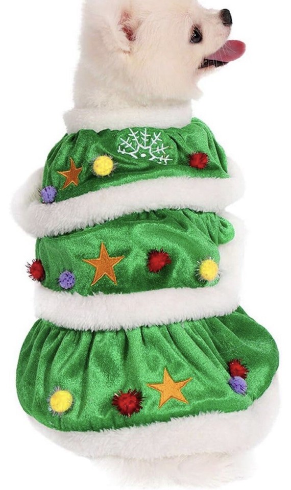 Pet Dog, Size X Large, Christmas Clothes Christmas Tree, Dog Costume