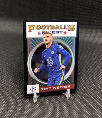 2021-22 Topps Finest Flashbacks UEFA Timo Werner /25 FOOTBALL S FINEST BLACK SSP