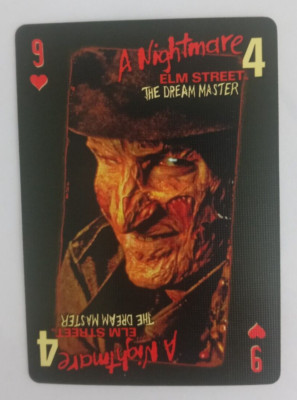A Nightmare on Elm Street Playing Card Freddy Krueger 9 Hearts