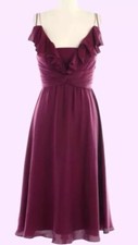 Anthropologie BHLBD Quillaree Silk Berry Couplet Dress Size 2 NWOT