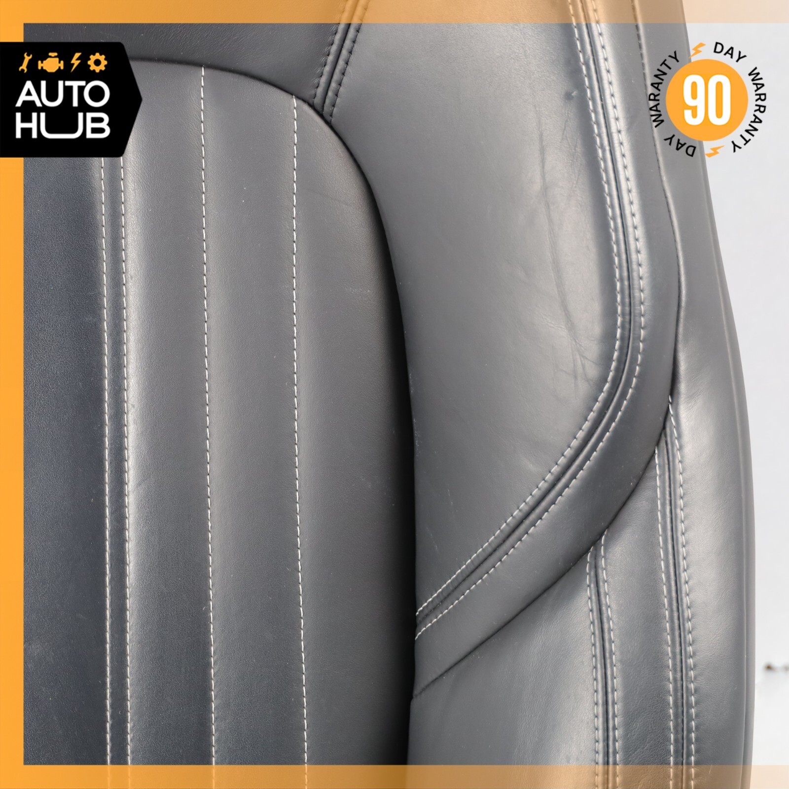 14-17 Maserati Ghibli M157 Front Left Top Upper Seat Cushion Black OEM 75k