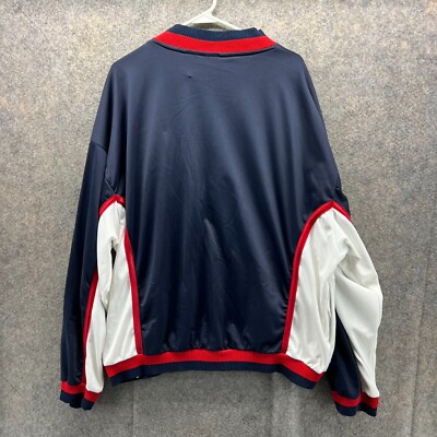 Champion Bomber Jacket Men 2XL Blue Full Zip Sweater Polyester