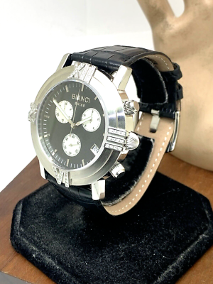 Roberto Bianci Women's Medellin Diamond 44mm Black Swiss Quartz