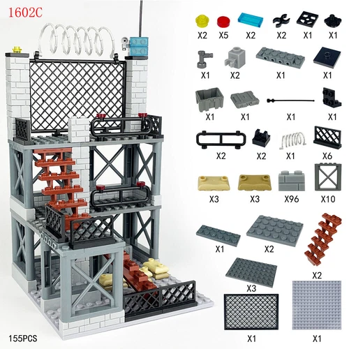 Mini Military Figures WEAPON PACK SWAT City Police Army Gun Fortifications 1602C - Picture 1 of 16