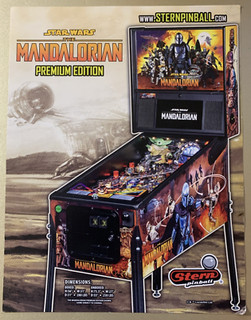 Star Wars THE MANDALORIAN Premium Stern Pinball Flyer (2021) Box Shipped