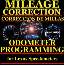 Lexus Speedometer Instrument Gauge Cluster Mileage Odometer PROGRAMMING