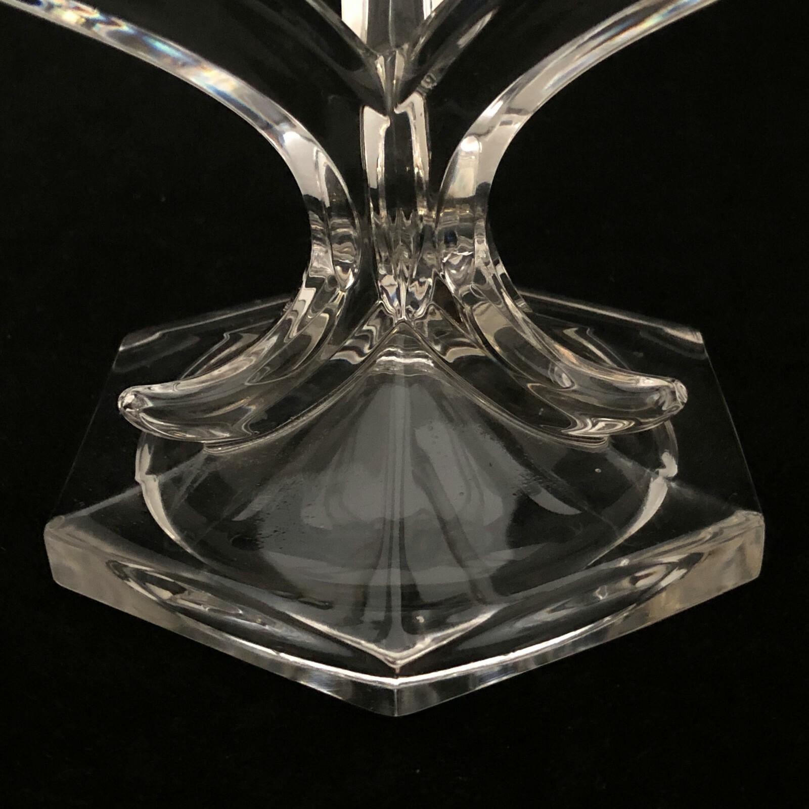 Portebougie conique candélabre cristal noble excellence 3 lumières