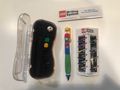 1999 Vintage Lego Writing System Soccer Pen Set w/Case - might not be complete 