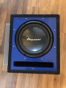 blue pioneer subwoofer