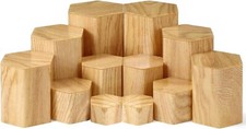 Hexagonal Jewelry Display Risers Riser Stands Natural Color