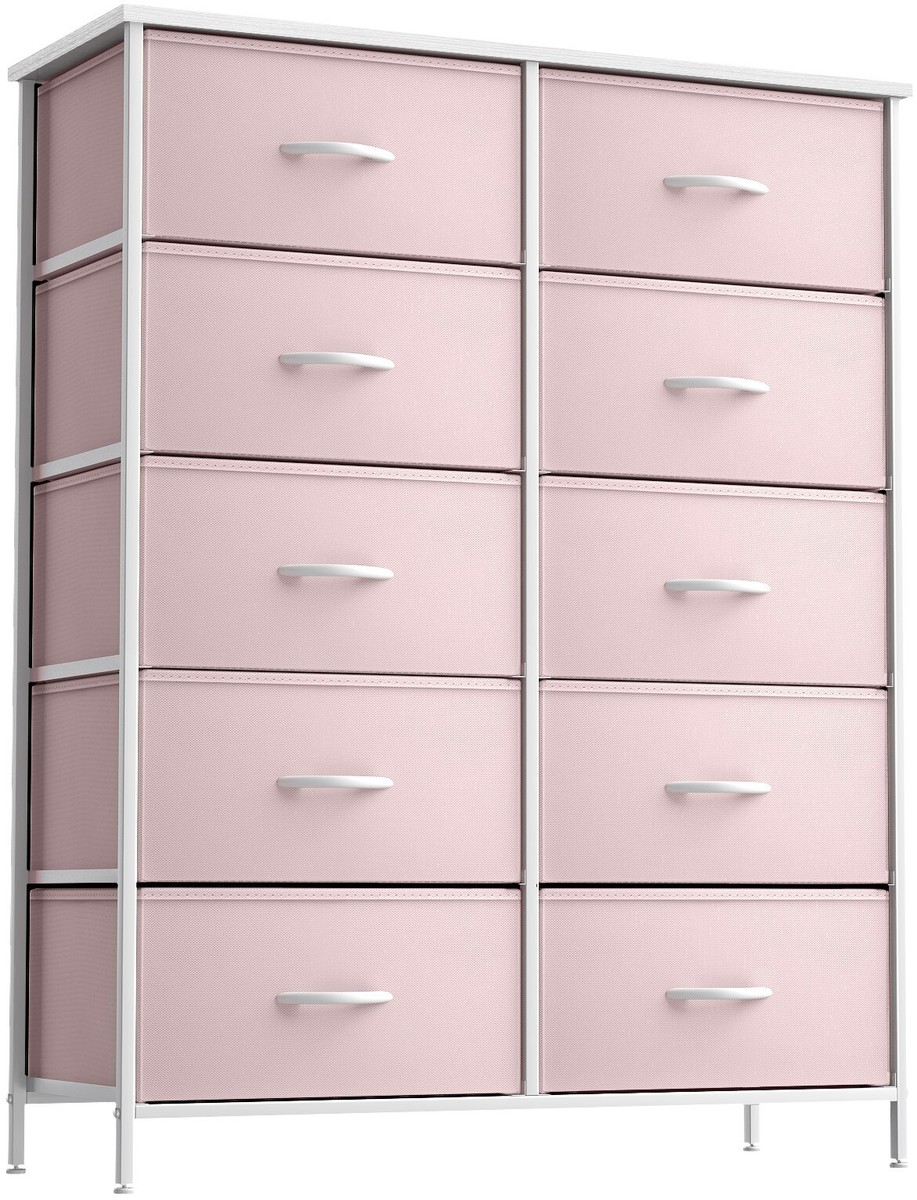 Set di 12 organizer per cassetti rosa – organizer per comò per asilo nido, camera da letto, armadio – perfetto organizer per vestiti per bambini e organizer per cassetti