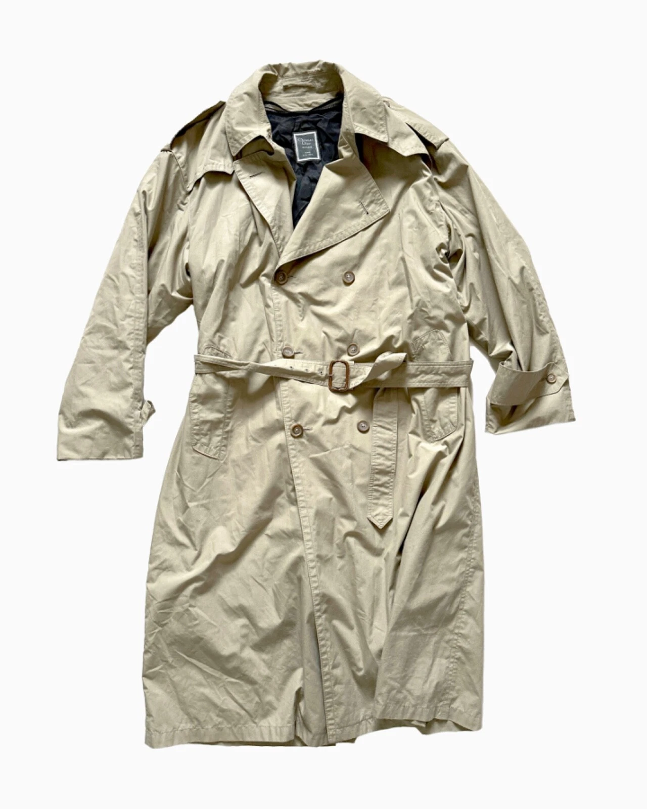 Trench homme Christian Dior MONSIEUR XL 44L kaki doublure laine amovible