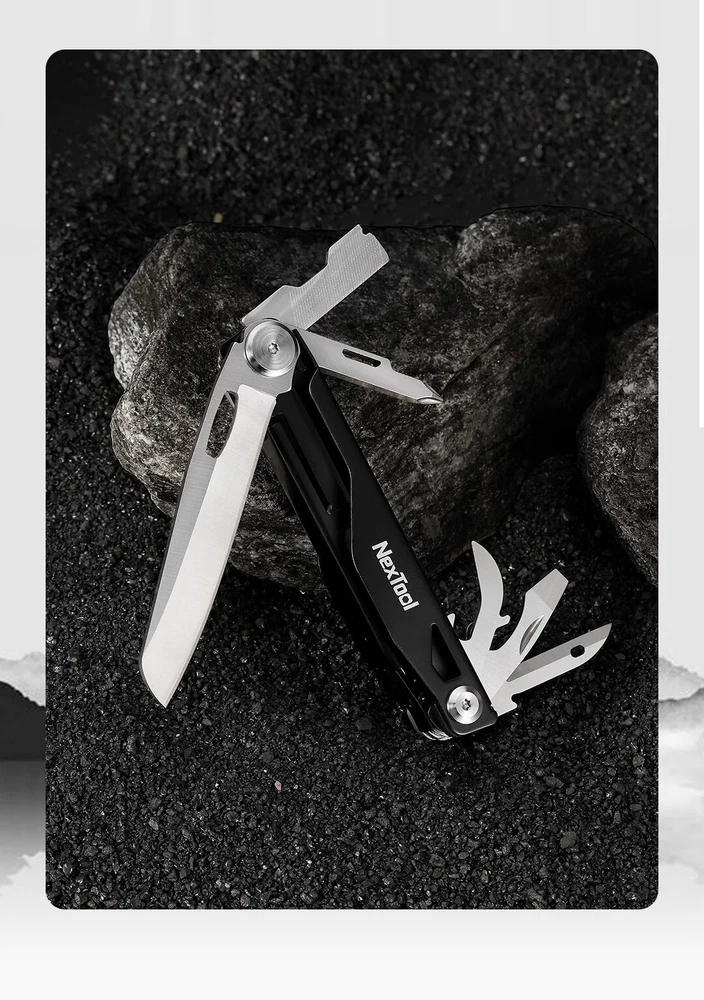 Multi-Tool Survival Knife with Scissors Screwdriver Bottle Opener for Camping Hunting
